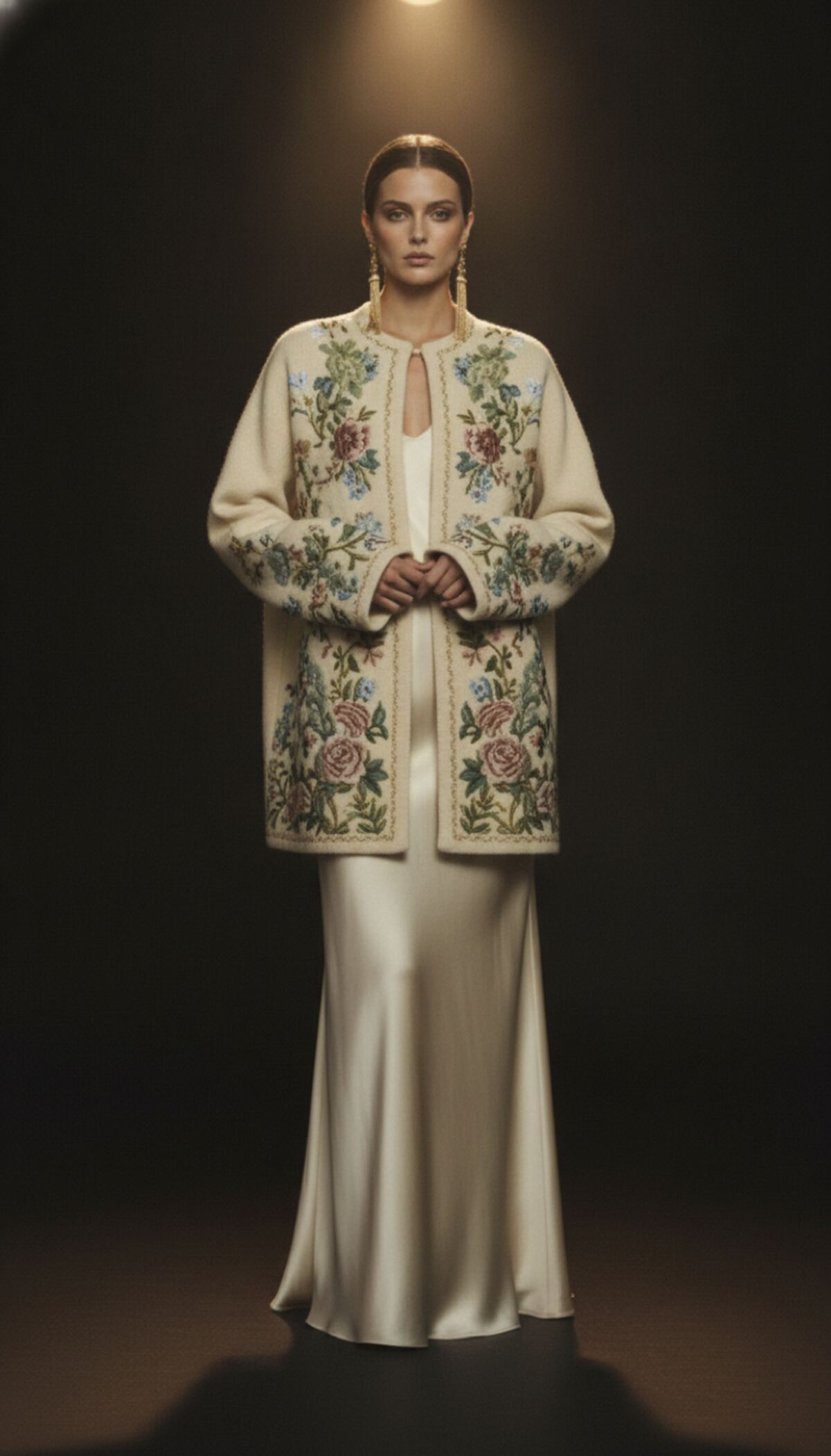 The Placket — embroidered wool cardigan